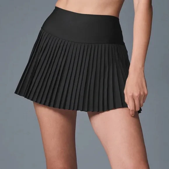 ALO Yoga Women's Black Tennis Skirt - Picture 2 of 4